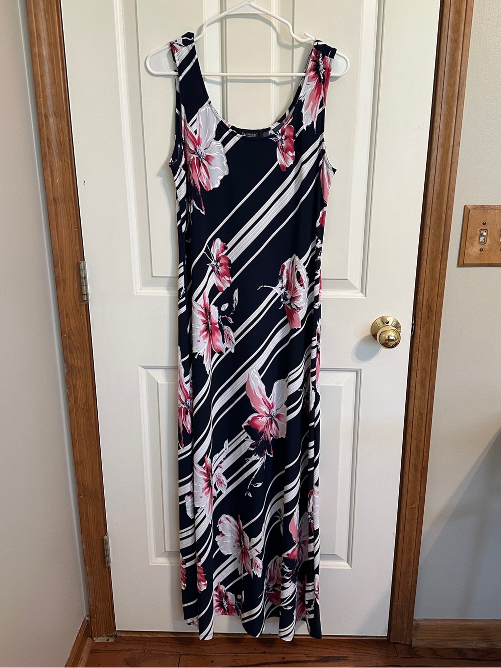 Navy Floral Maxi Dress